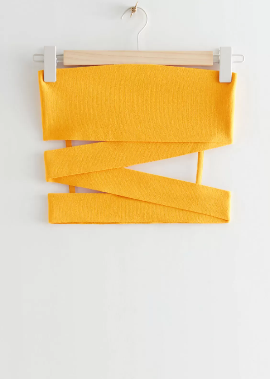 & Other Stories Tops | Bandage Bandeau Top Yellow