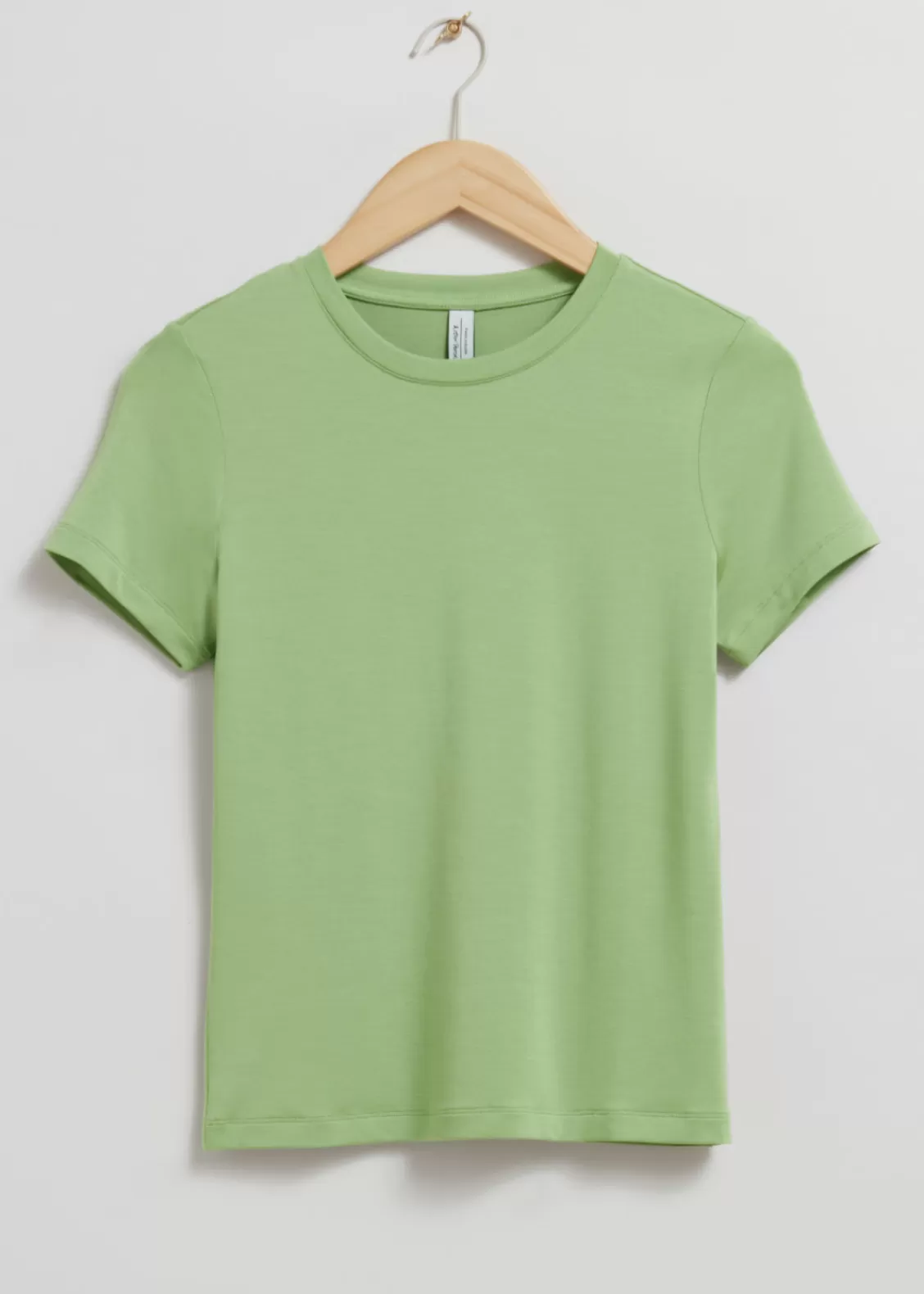 & Other Stories Tops | Basic T-Shirt Lime Green