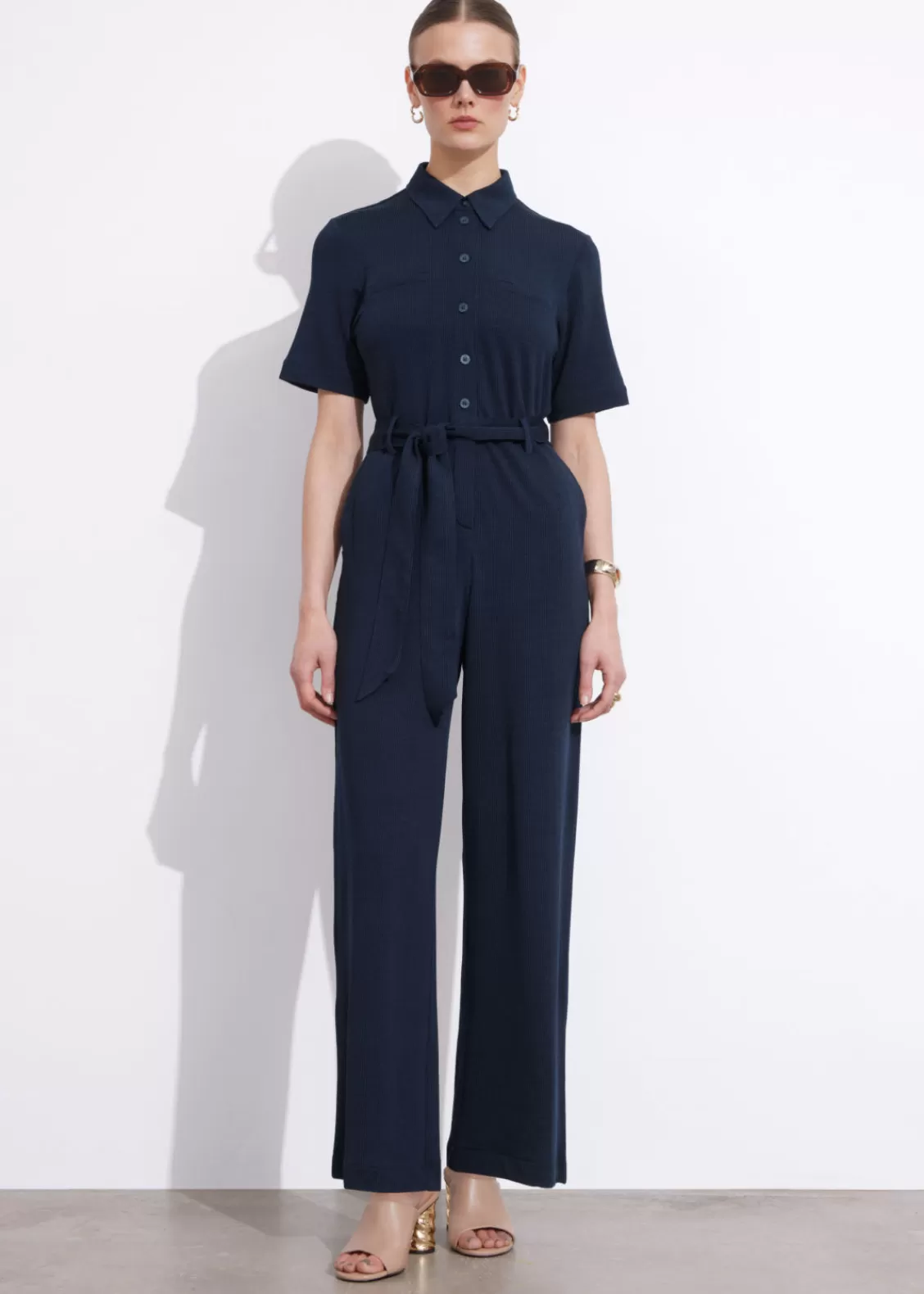 & Other Stories Jumpsuits | Pants | Belted Short Sleeve Jumpsuit