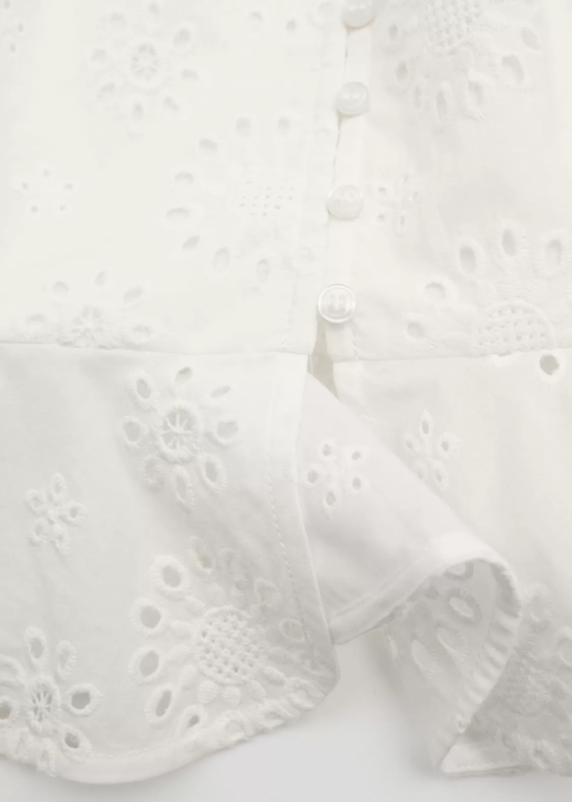 & Other Stories Blouses & Shirts | Broderie Anglaise Frilled Blouse White