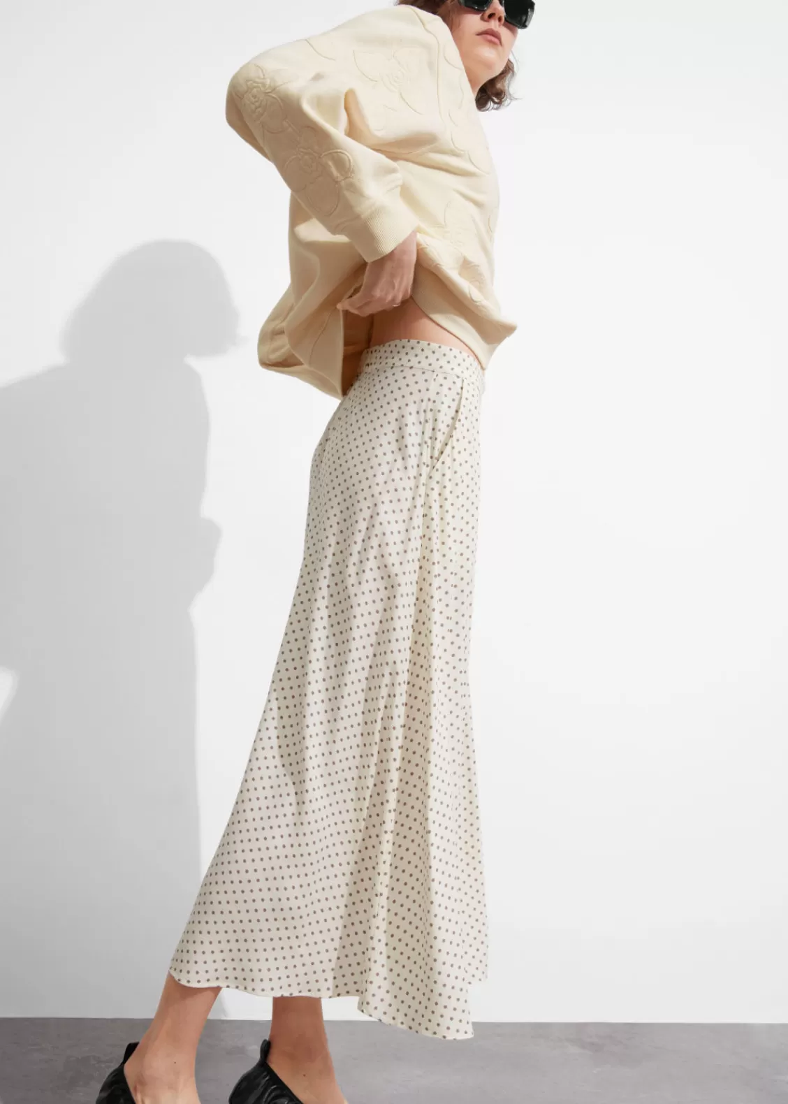 & Other Stories Skirts | Buttoned A-Line Midi Skirt