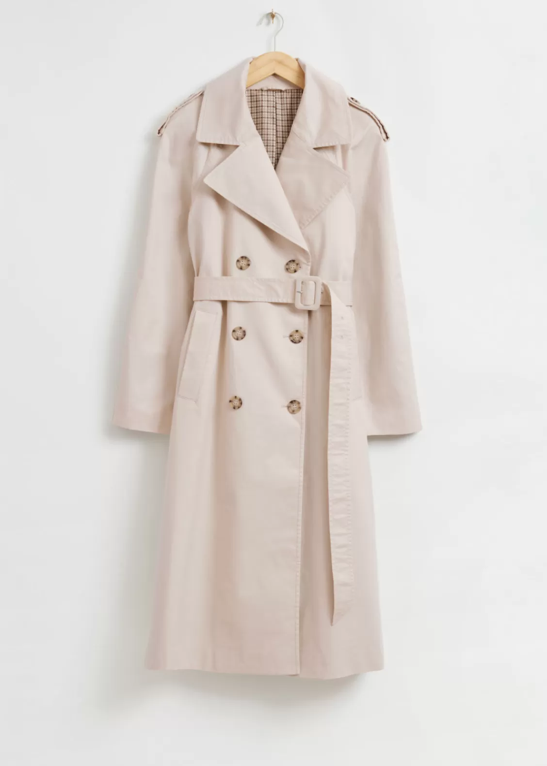 & Other Stories Outerwear | Classic Relaxed Trench Coat Beige