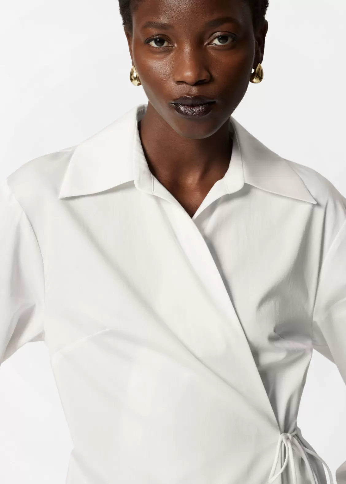 & Other Stories Blouses & Shirts | Cotton Wrap Shirt White