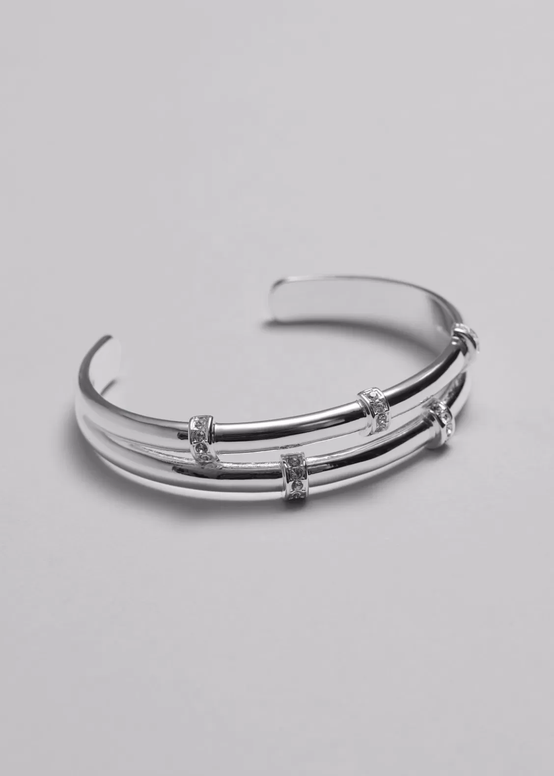 & Other Stories Bracelets | Crystal Adorned Bracelet Silver