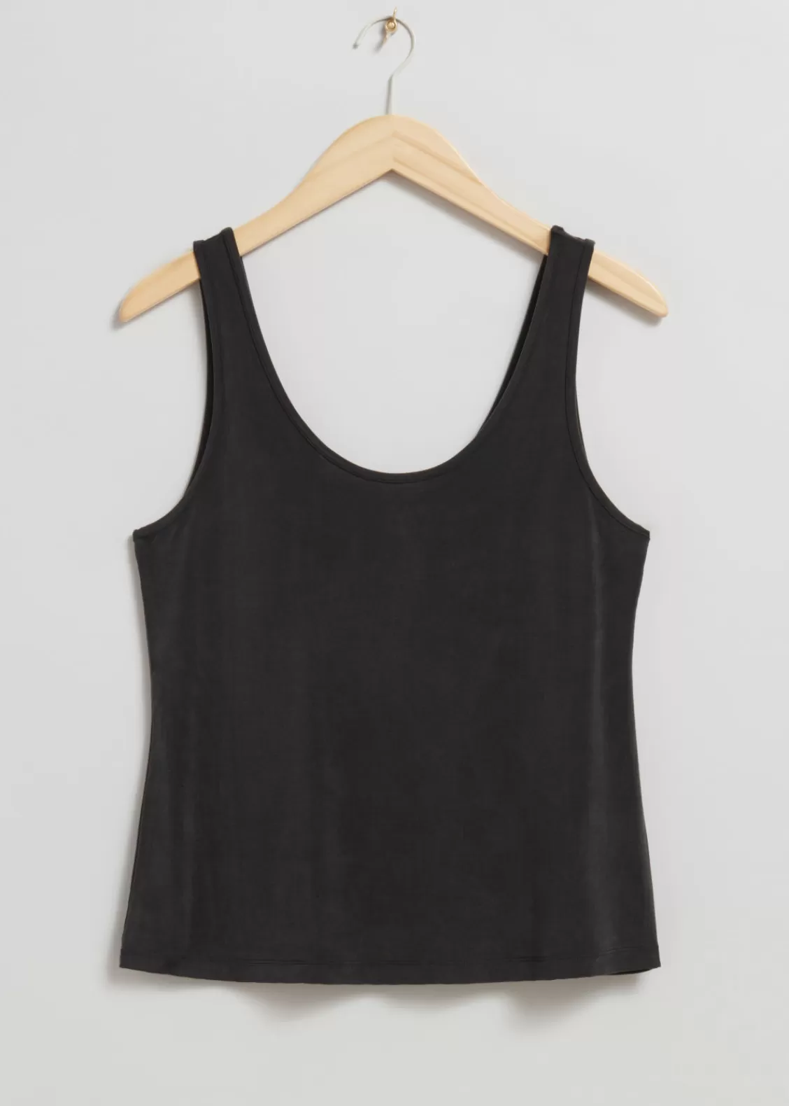 & Other Stories Tops | Cupro Tank Top Black