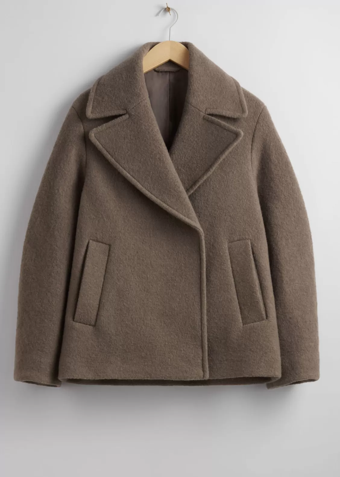 & Other Stories Outerwear | Double-Breasted Wool Jacket