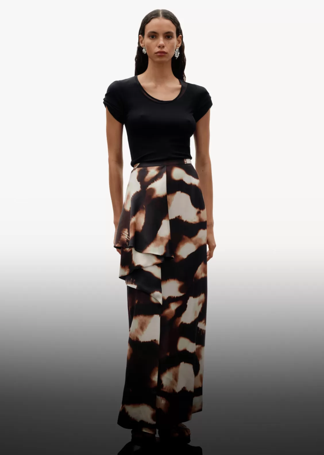 & Other Stories Sets & Suits | Skirts | Draped Satin Midi Skirt Brown