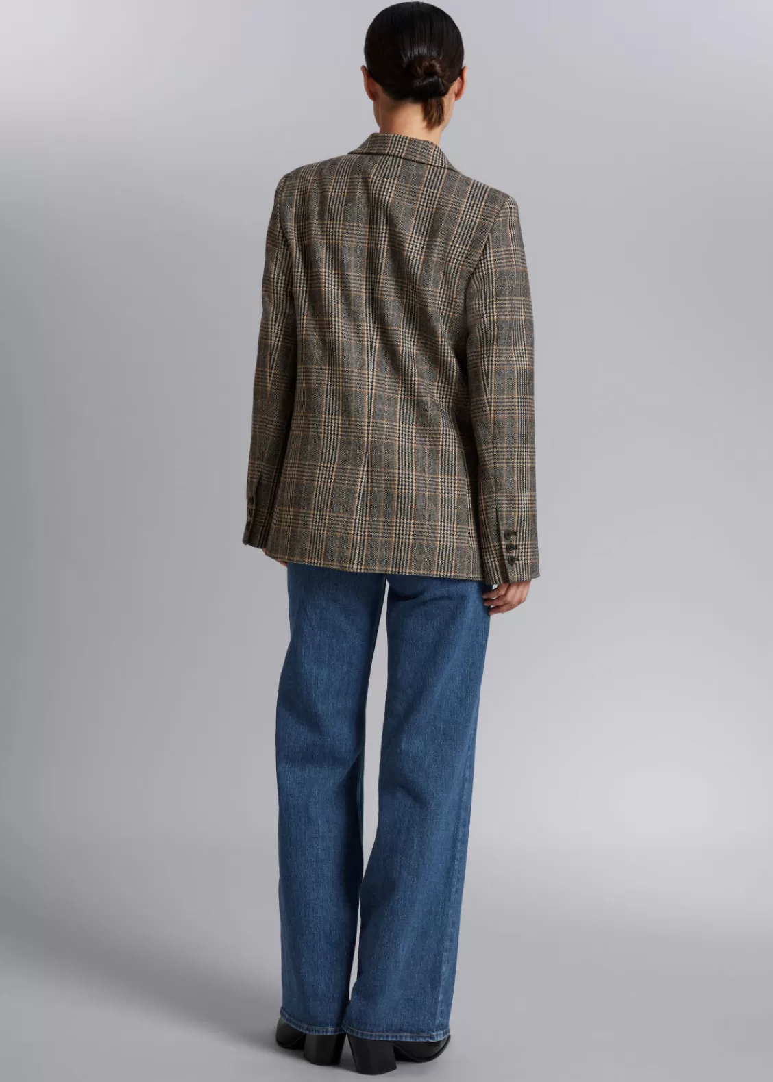 & Other Stories Blazers & Vests | Outerwear | Fitted Checked Blazer Beige Checks