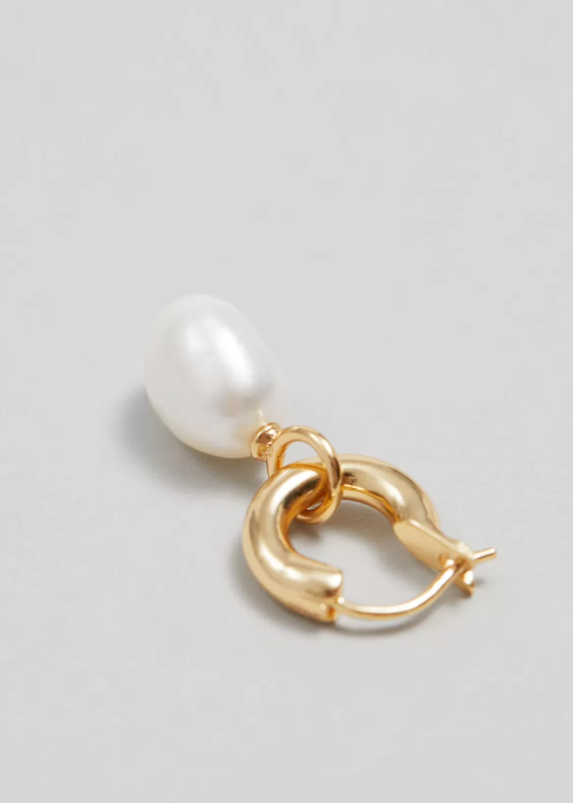 & Other Stories Earrings | Freshwater Pearl Hoops 18-karat Gold