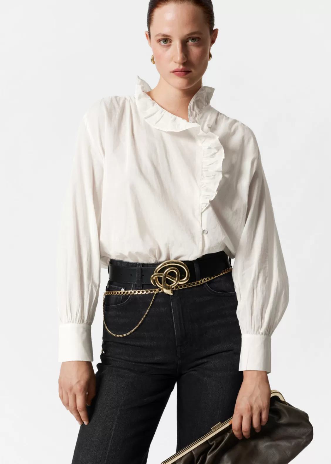 & Other Stories Blouses & Shirts | Frilled Blouse White