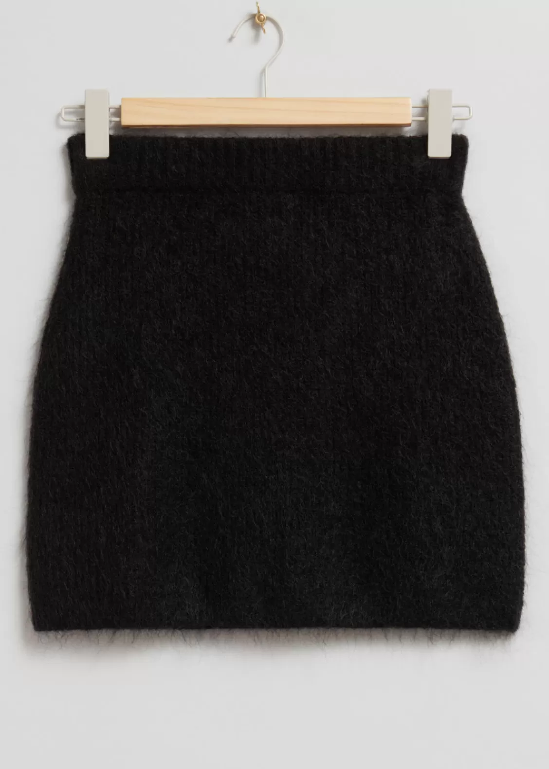 & Other Stories Skirts | Sweaters & Knits | Fuzzy Knit Mini Skirt Black