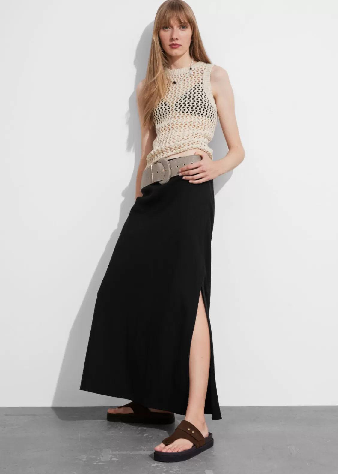 & Other Stories Skirts | High-Waist Maxi Skirt