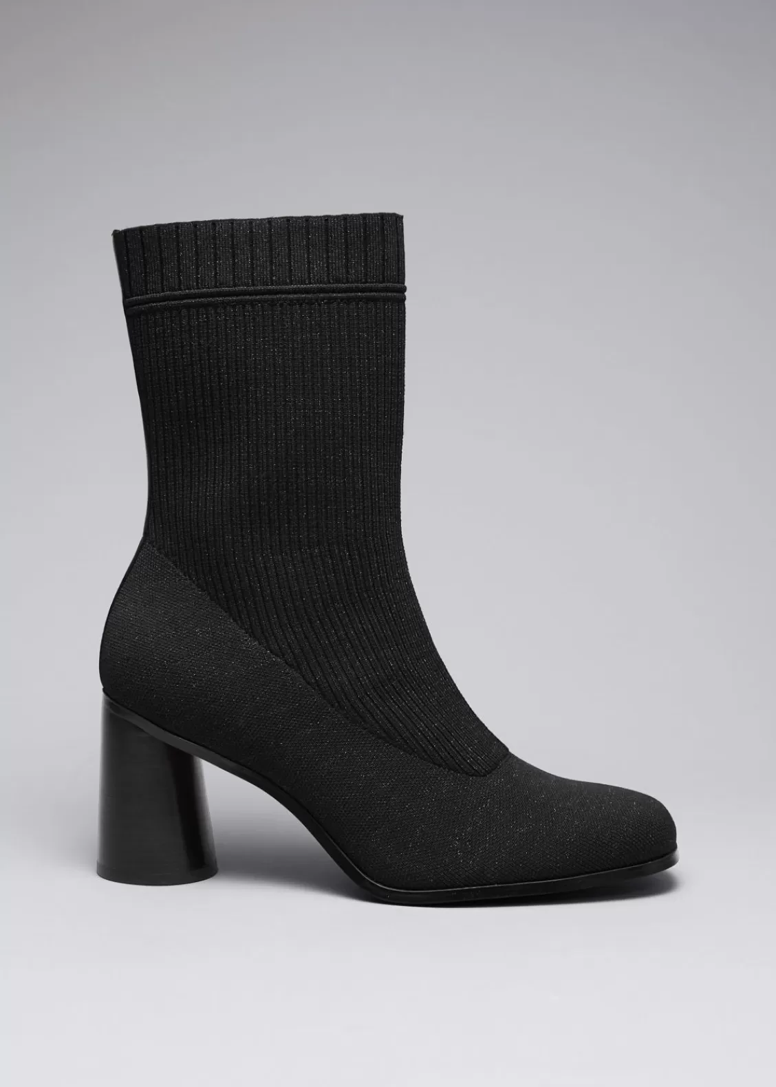 & Other Stories Boots | Knit Sock Boots Black/Glitter