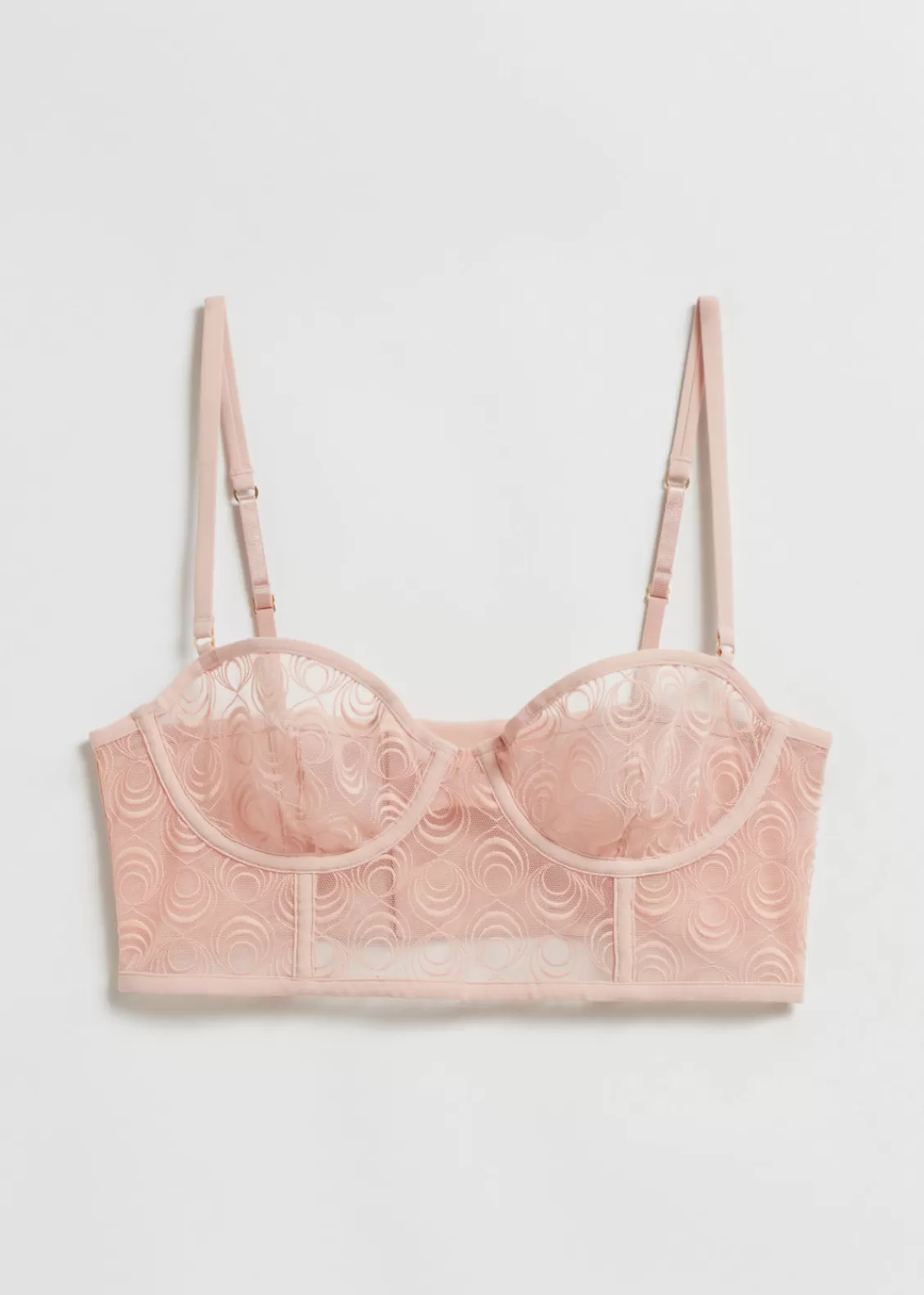 & Other Stories Lingerie | Lace Bustier Bra Beige