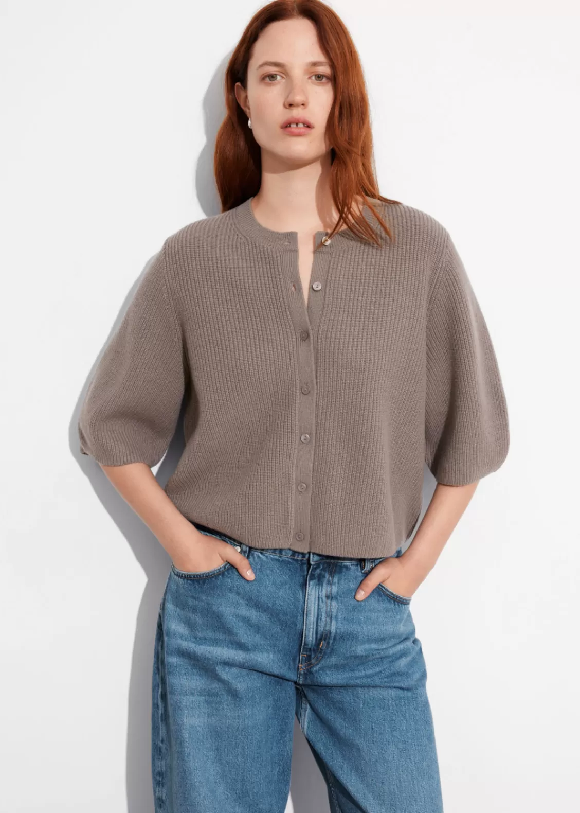 & Other Stories Sweaters & Knits | Merino Rib-Knit Cardigan