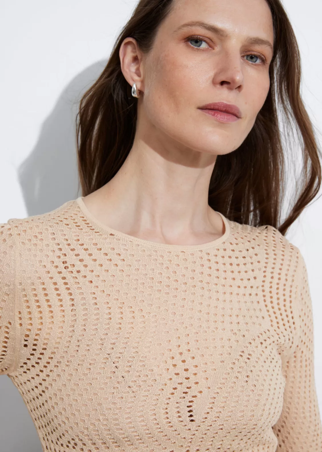 & Other Stories Tops | Sweaters & Knits | Mesh Top Beige