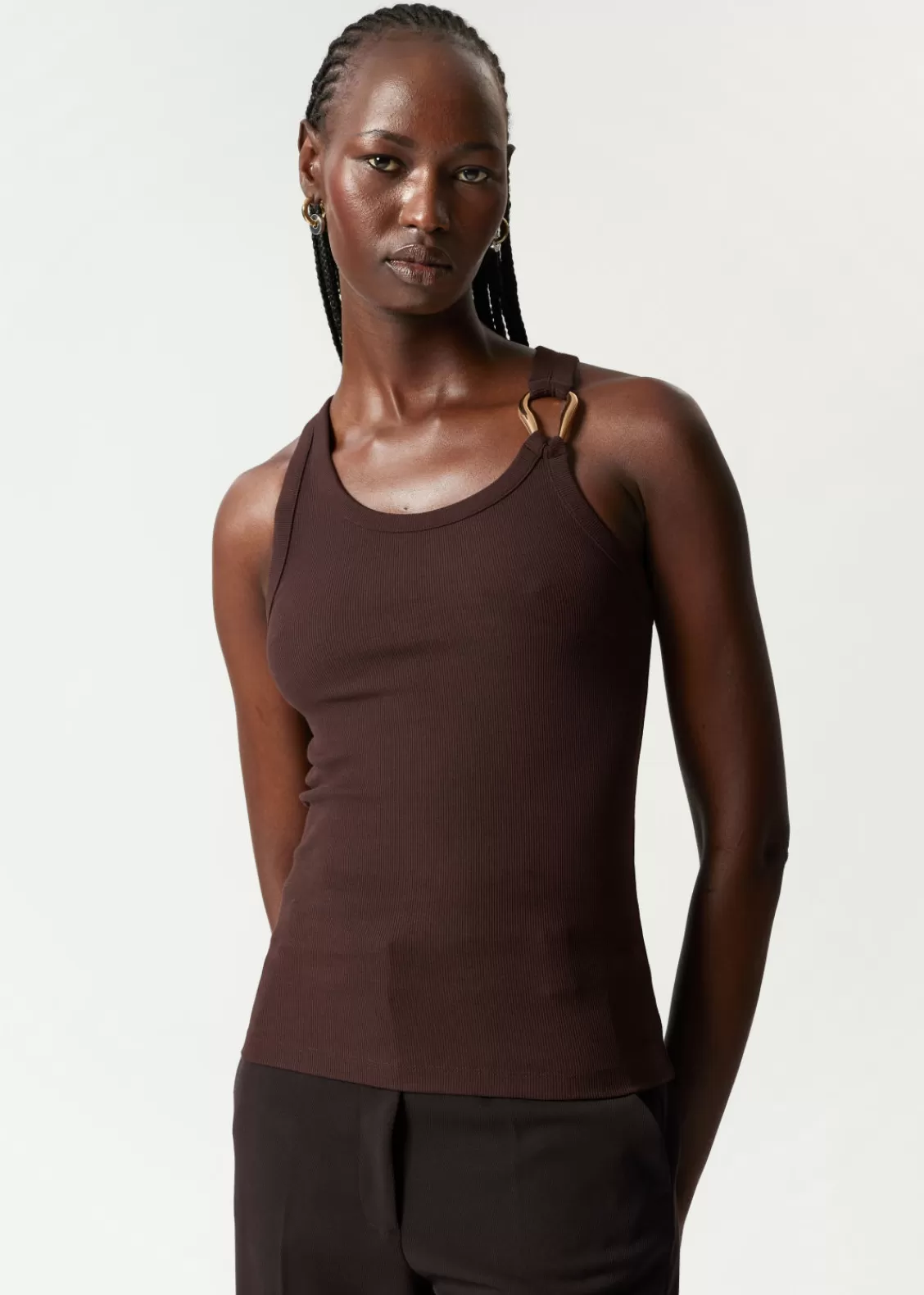 & Other Stories Tops | Metal-Buckle Tank Top