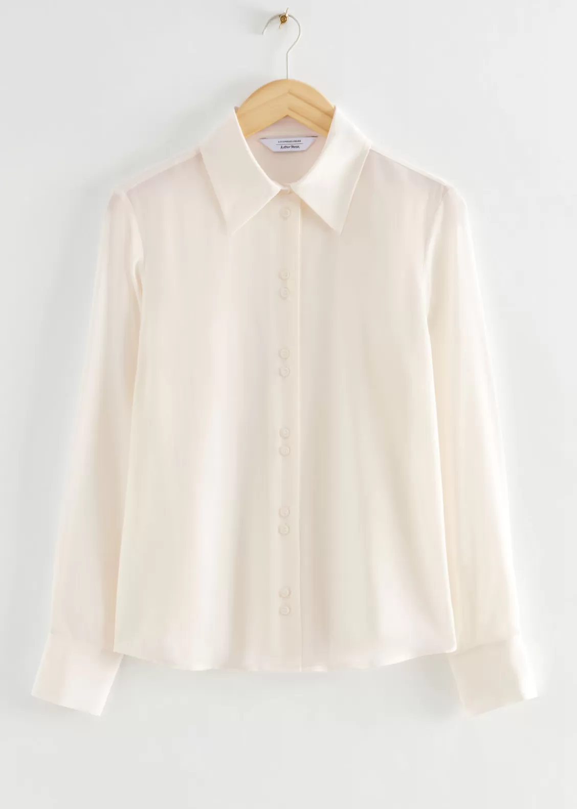 & Other Stories Blouses & Shirts | Mulberry Silk Buttoned Blouse Ivory