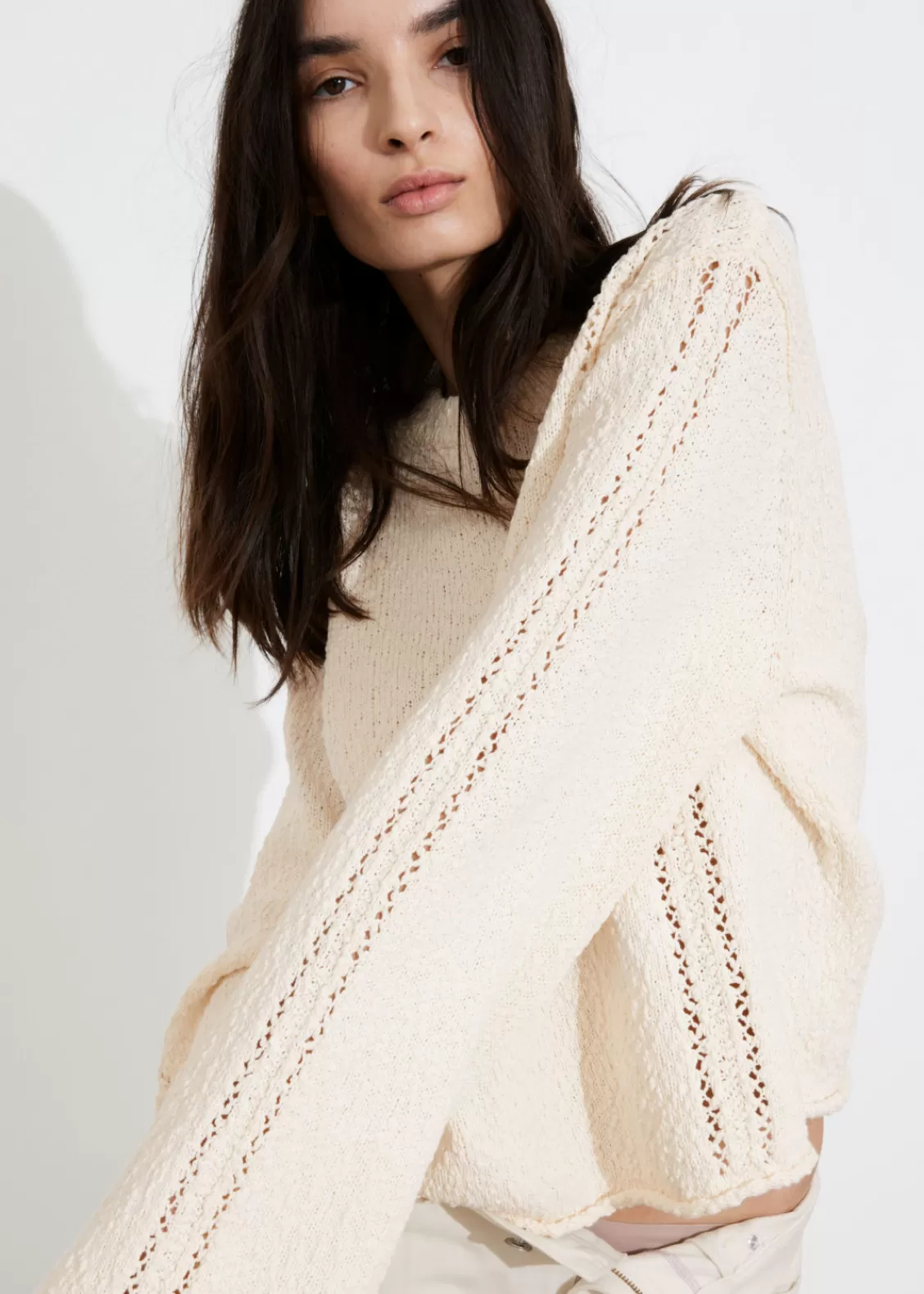 & Other Stories Sweaters & Knits | Oversized Textured Sweater Cream