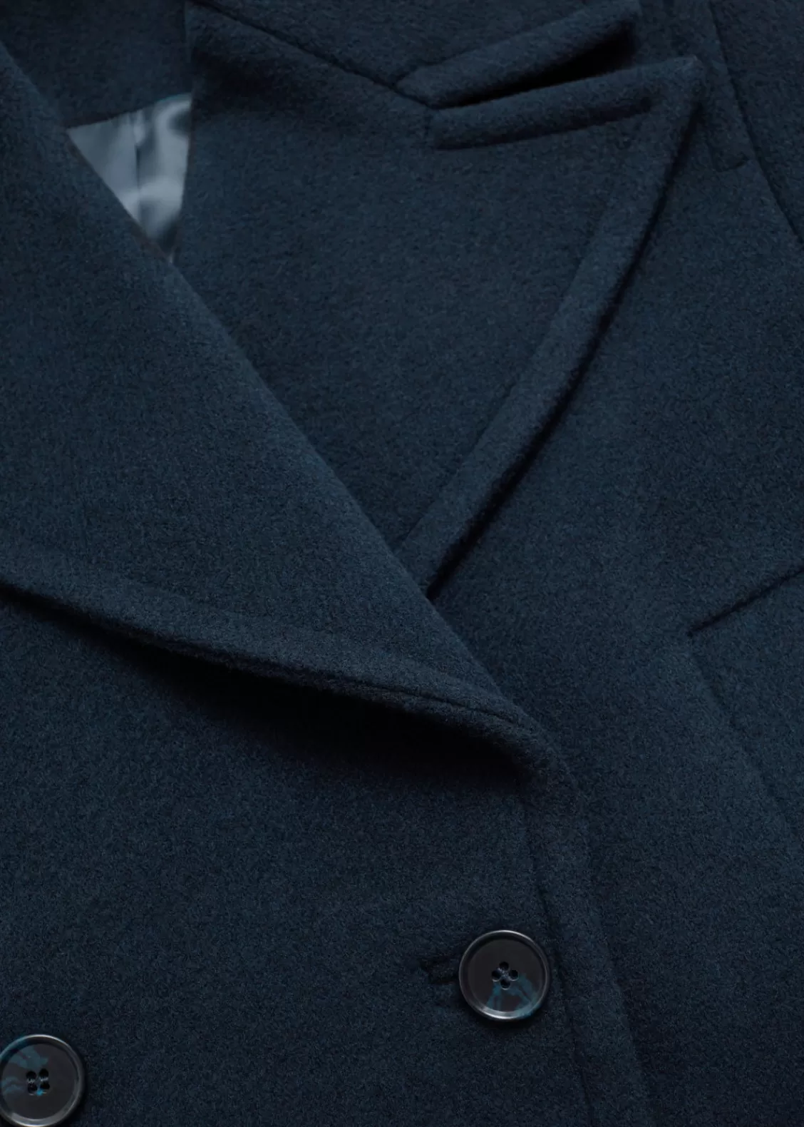 & Other Stories Outerwear | Relaxed Pea Coat Navy