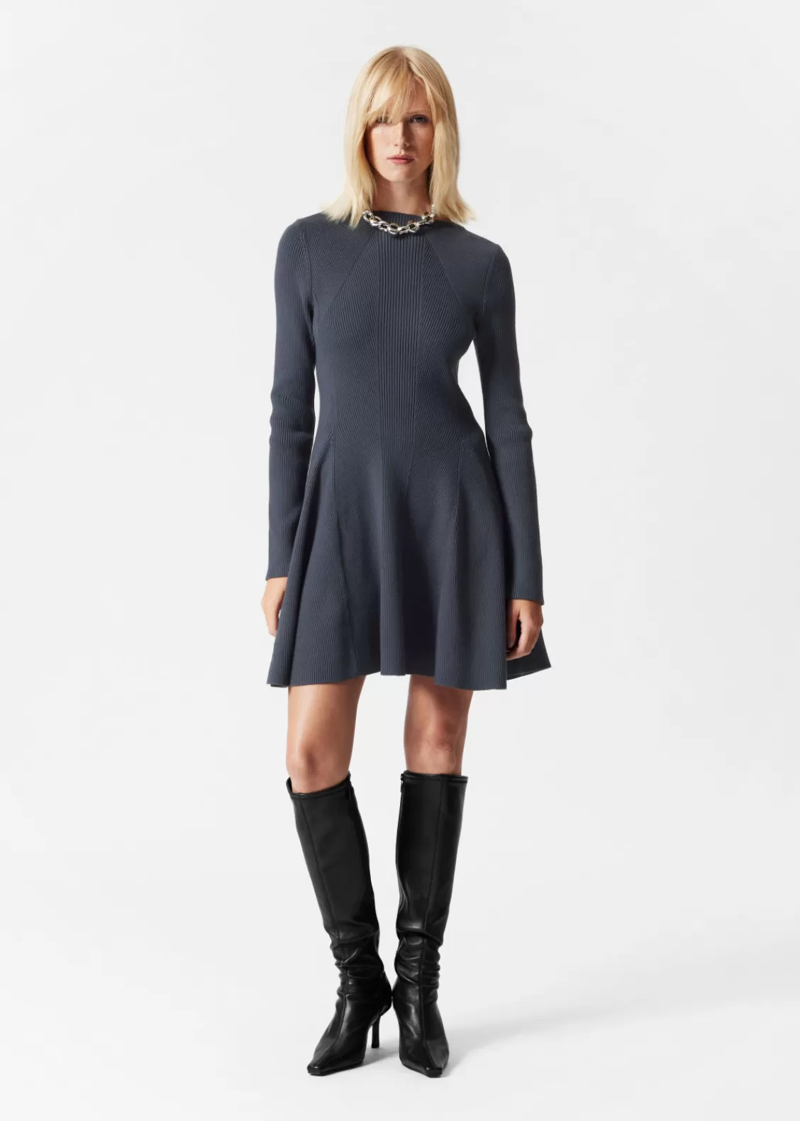 & Other Stories Dresses | Sweaters & Knits | Rib Knit Mini Dress