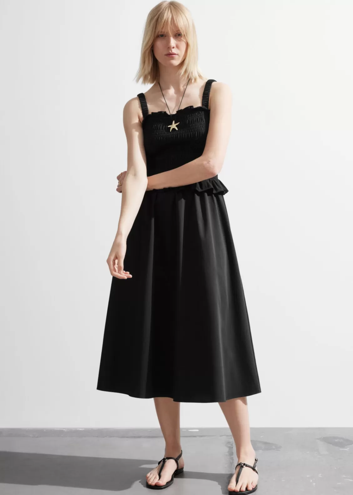 & Other Stories Dresses | Ruched Midi Dress