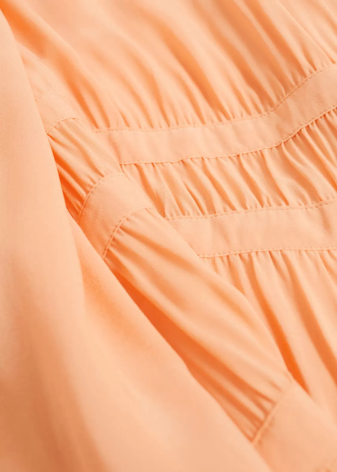 & Other Stories Dresses | Ruched Relaxed-Fit Asymmetric Dress Light Orange