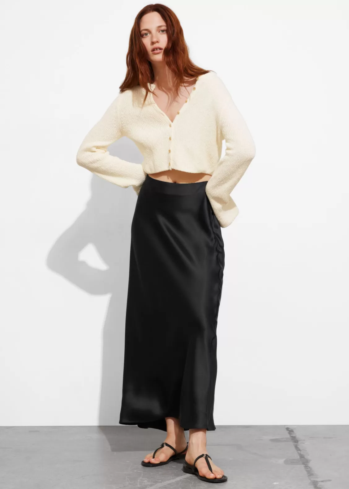 & Other Stories Skirts | Satin Maxi Skirt