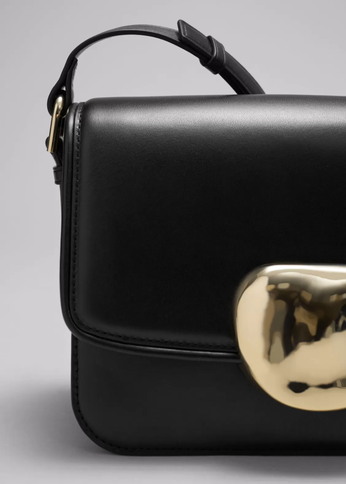 & Other Stories Shoulder Bags | Sculptural Buckle Leather Bag