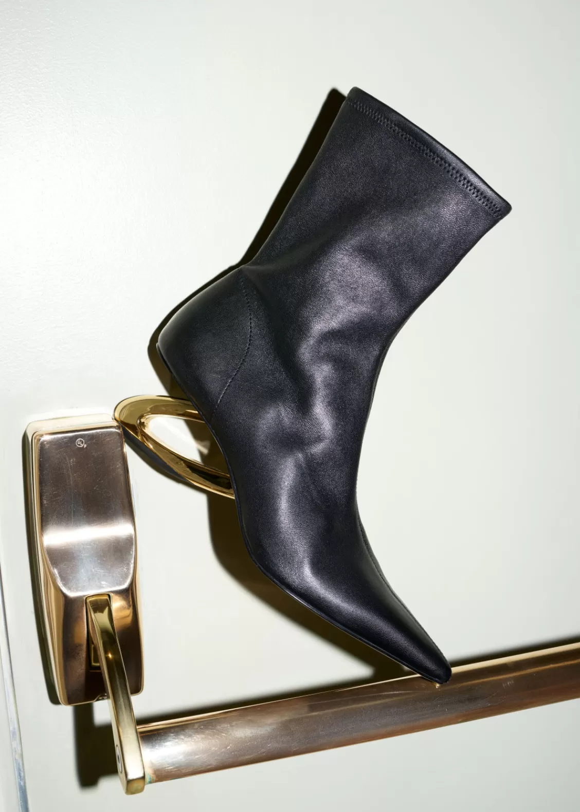 & Other Stories Boots | Sculptural Heel Ankle Boots Black