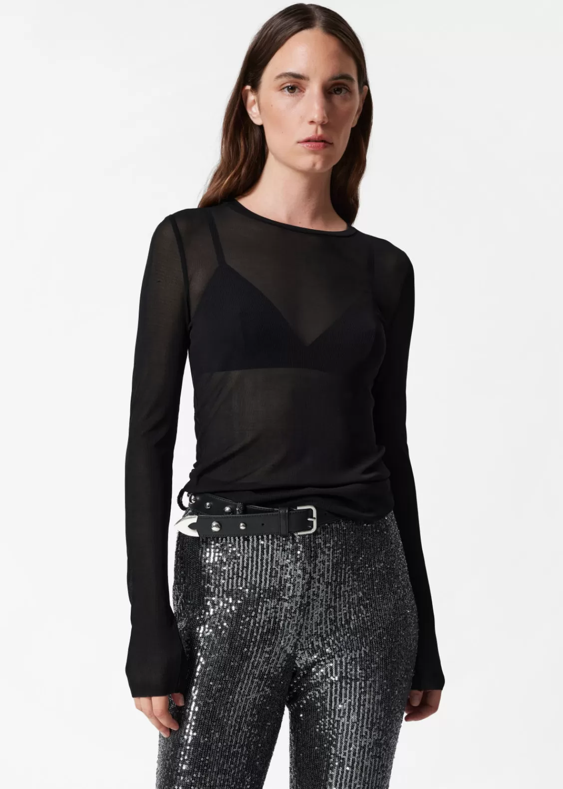 & Other Stories Tops | Sheer Silk Top