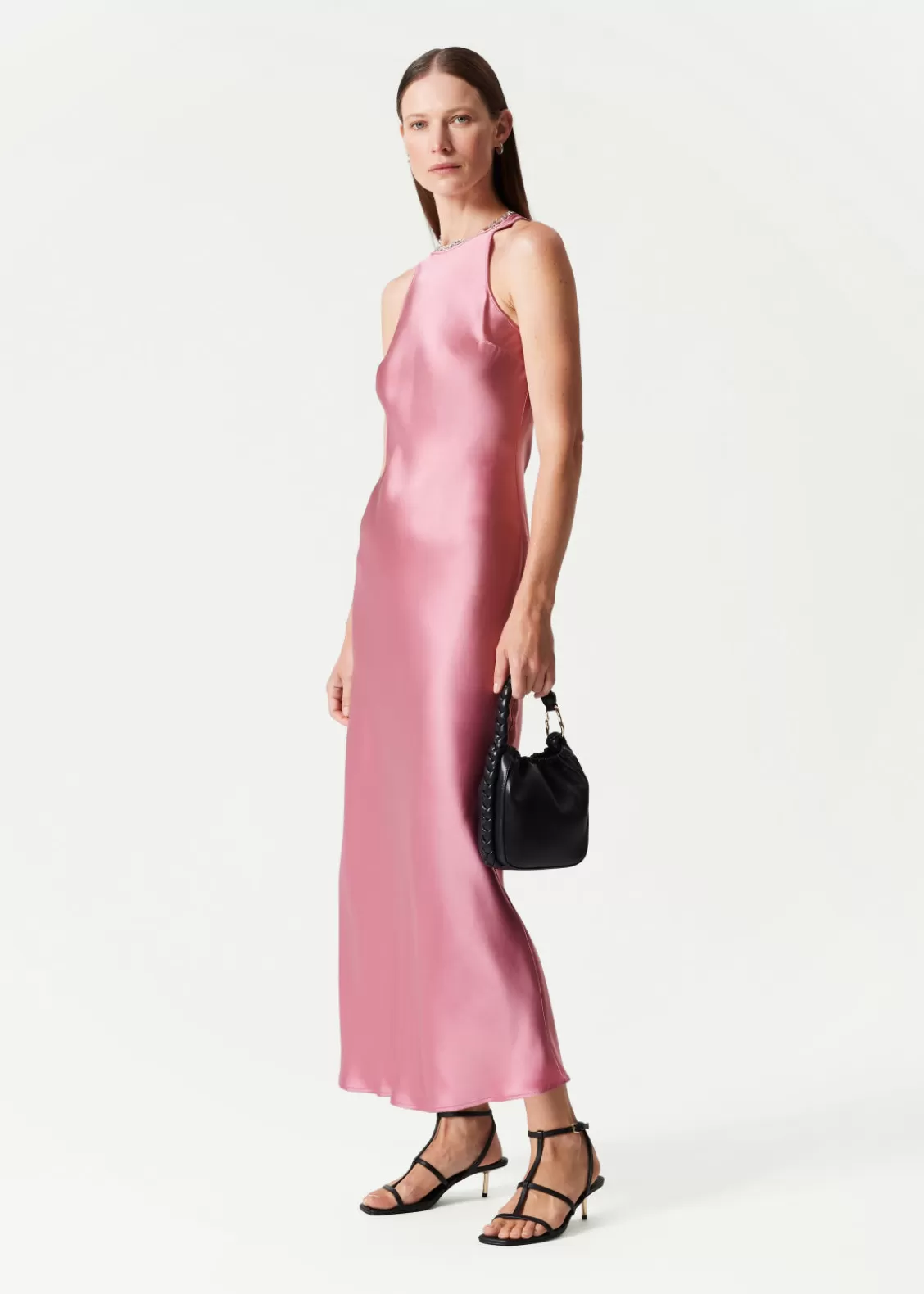 & Other Stories Dresses | Slim Satin Midi Dress