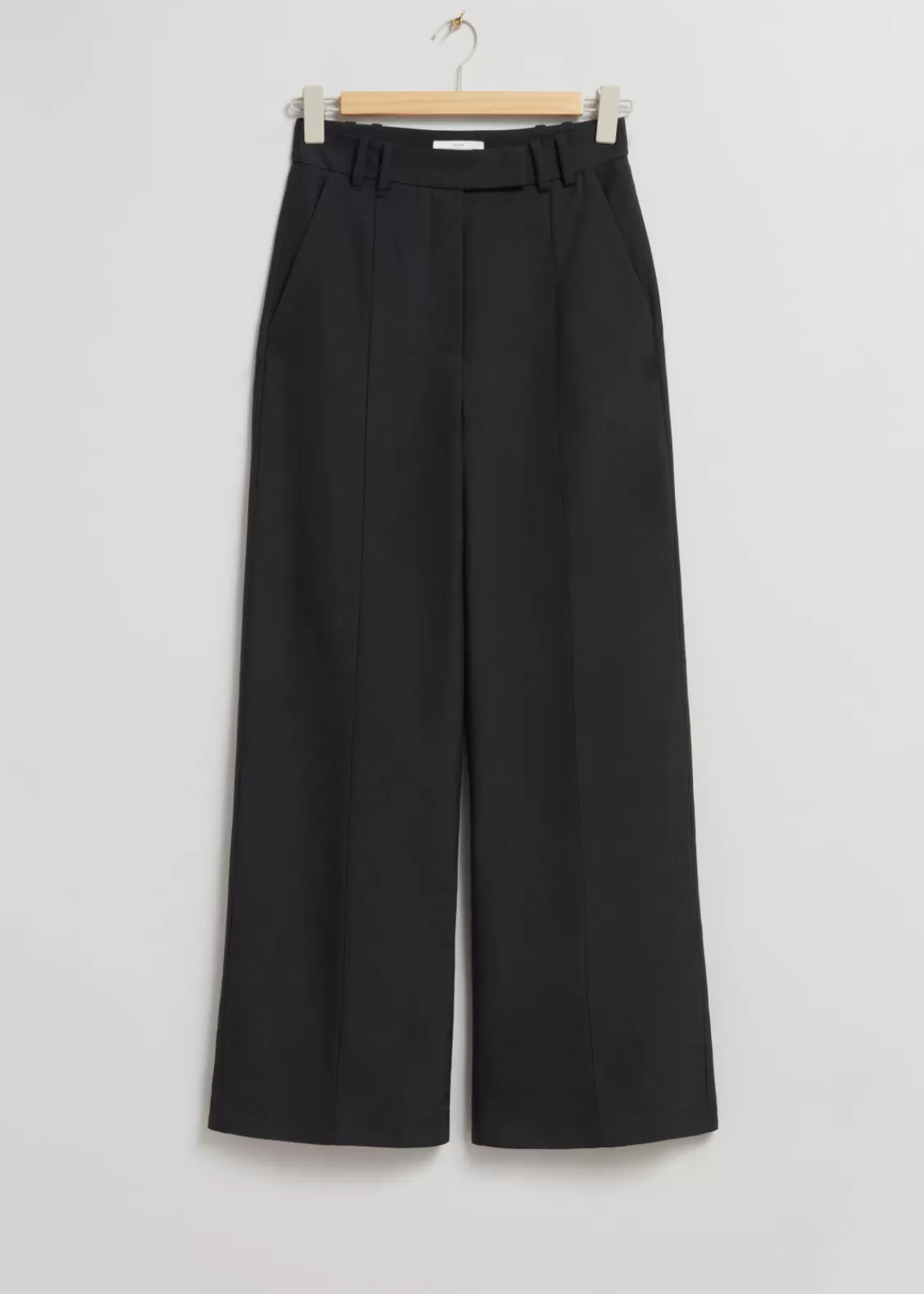 & Other Stories Pants | Straight Trousers Black