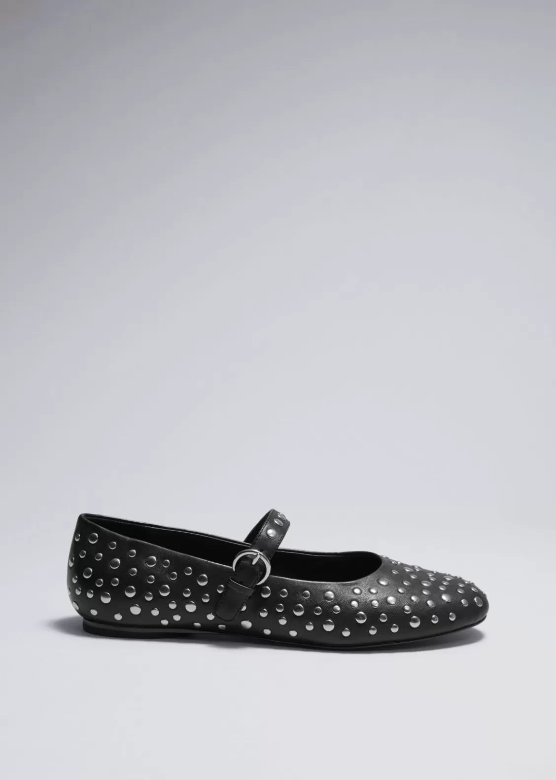 & Other Stories Loafers & Flats | Studded Leather Ballet Flats