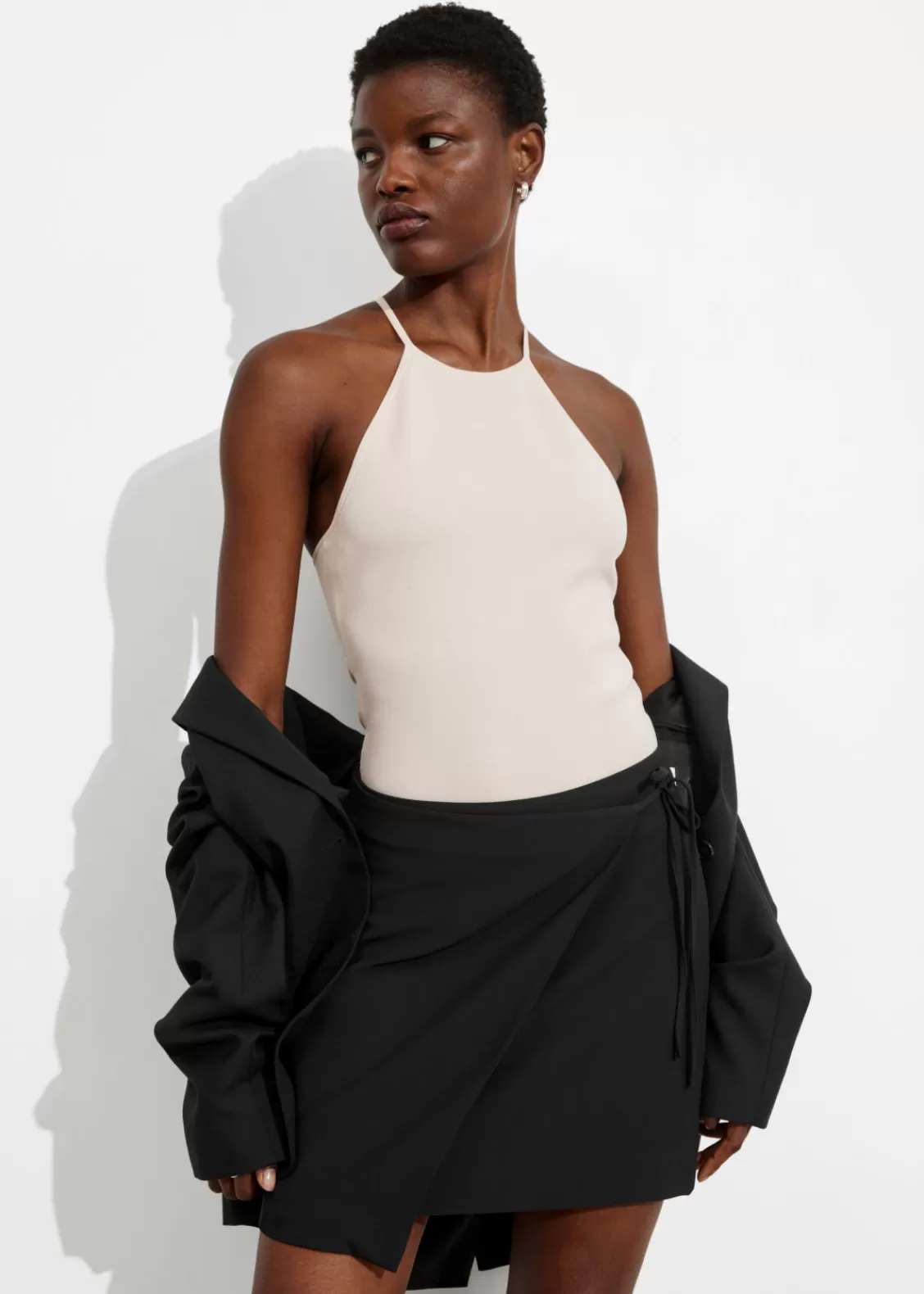 & Other Stories Skirts | Tailored Mini Wrap Skirt