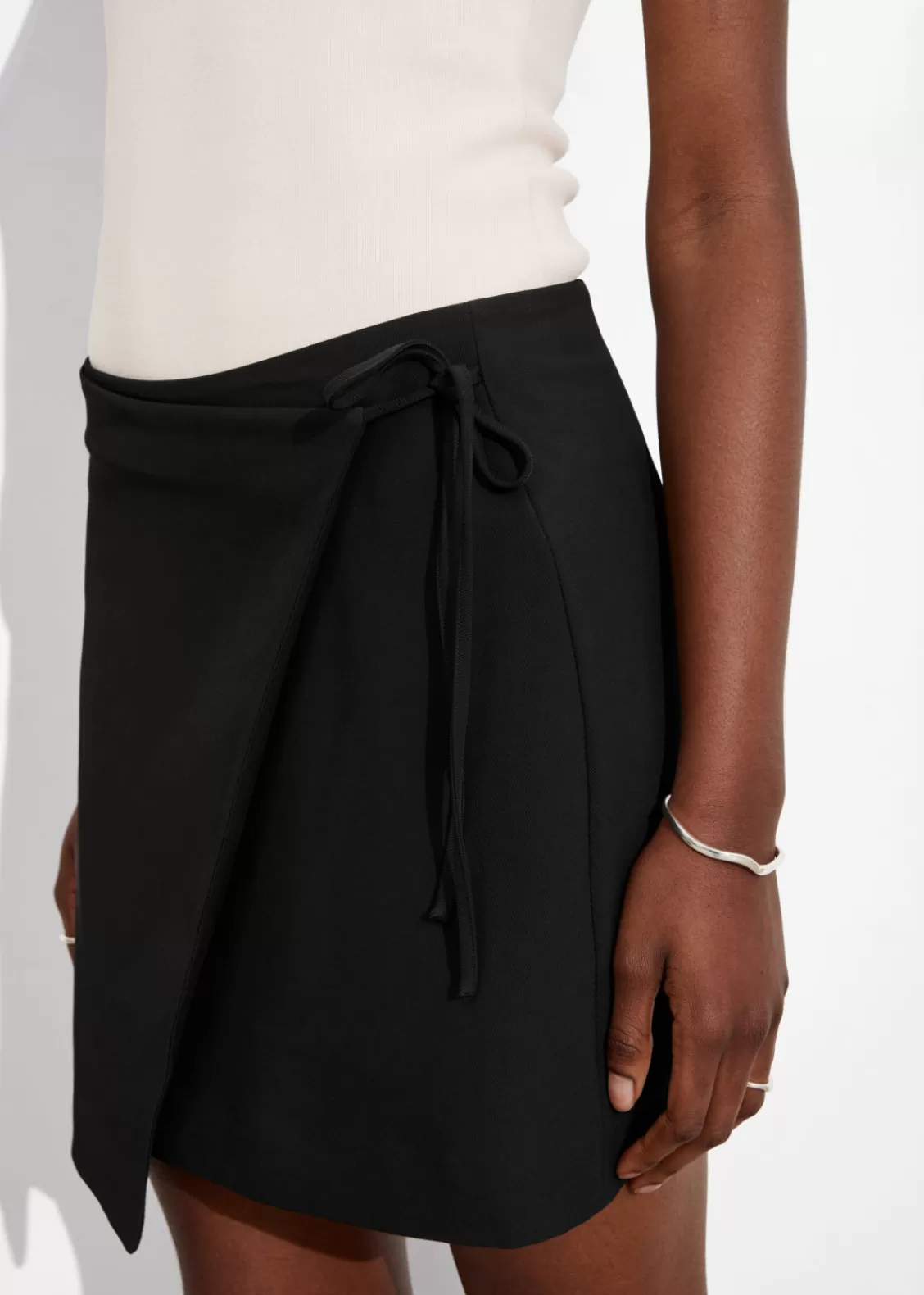 & Other Stories Skirts | Tailored Mini Wrap Skirt