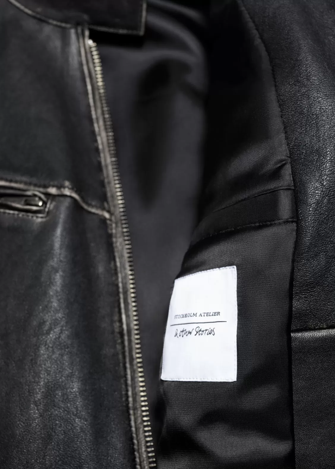 & Other Stories Sets & Suits | Outerwear | Topstitched Leather Jacket Black