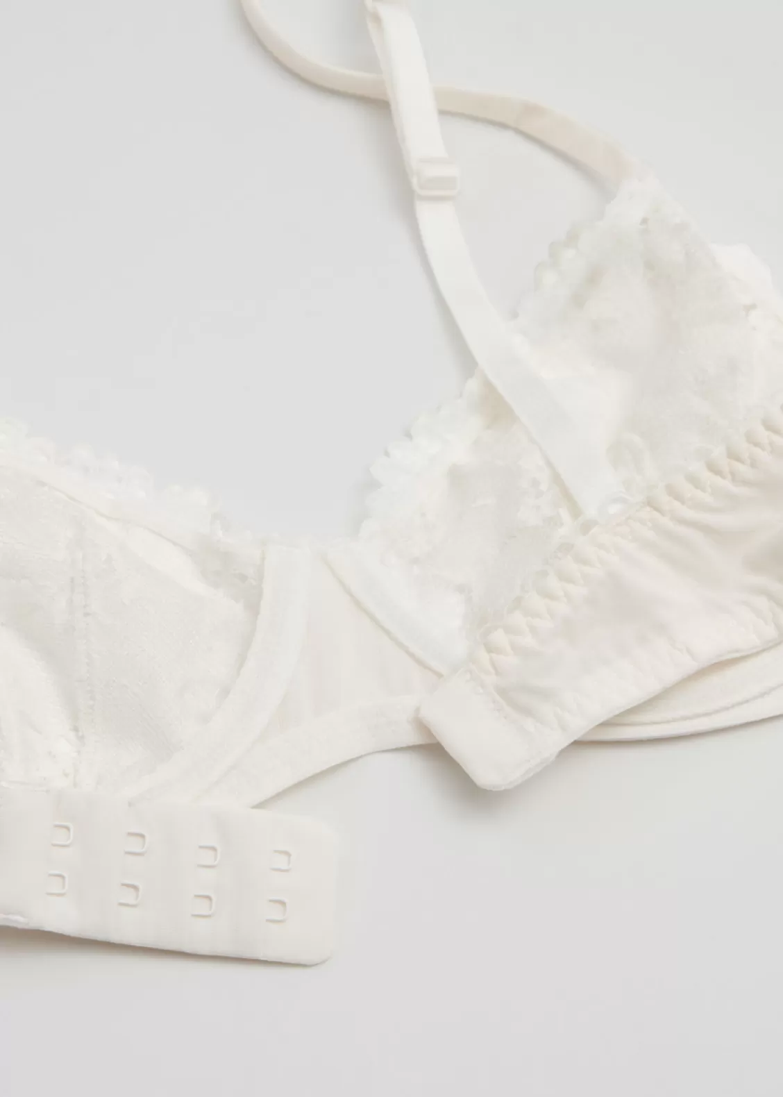 & Other Stories Lingerie | Underwire Poppy Lace Bra Ivory